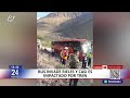 Cusco: bus queda sobre rieles y tren estuvo a punto de impactarlo