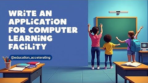 Write an application to your principal for providing computer learning facility #suscribe #share 