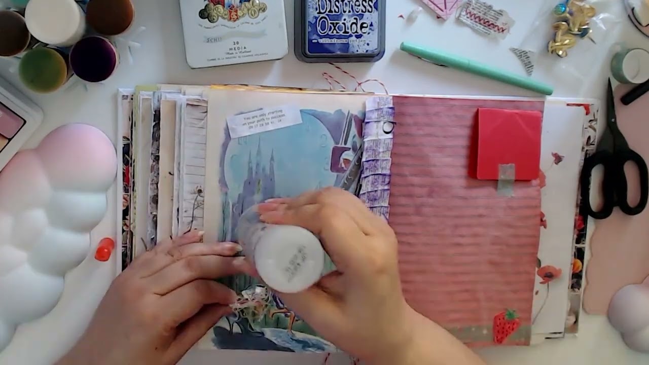 Creating a Simple Junk Journal Page | Relaxing Process