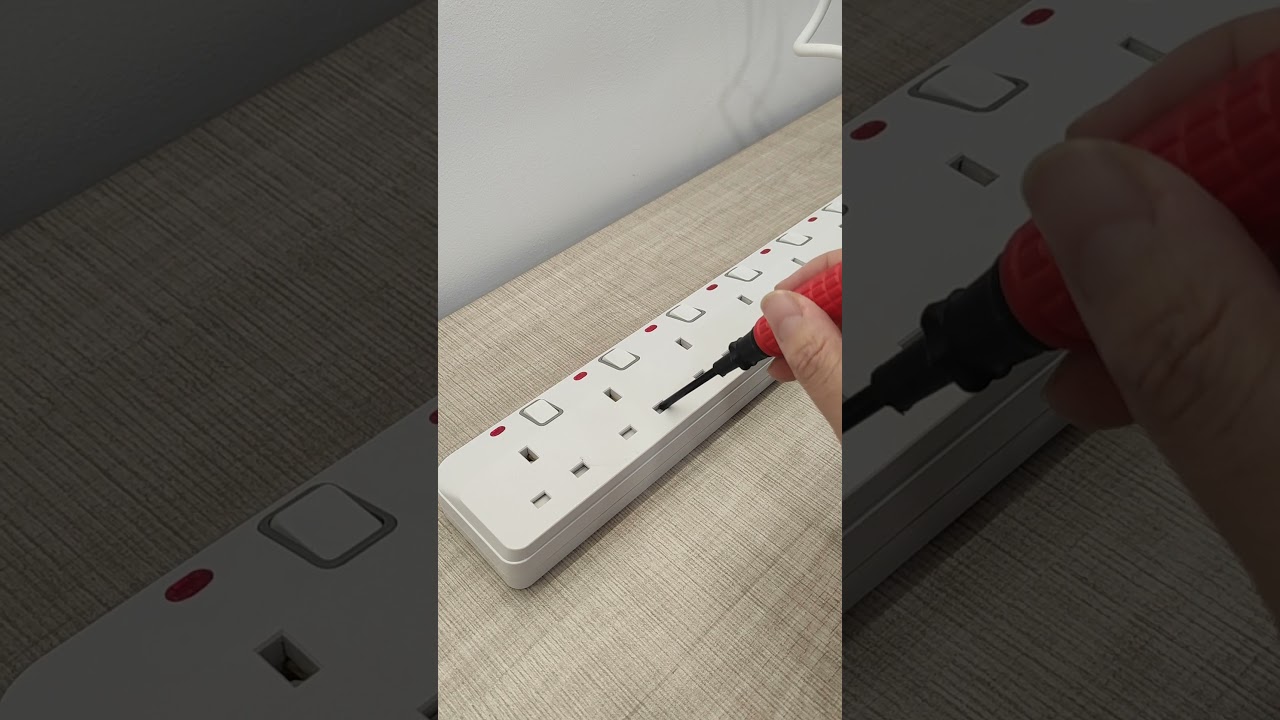 Power Electrical White UK Extension Socket Factory 6 way