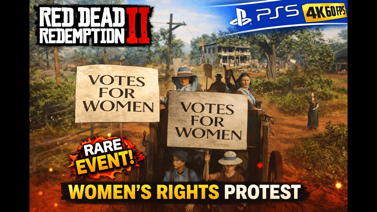 Epic Women’s Rights March in RDR2