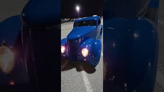 Loading Blue 1937 Ford Pickup at Daytona Turkey Run 🚗