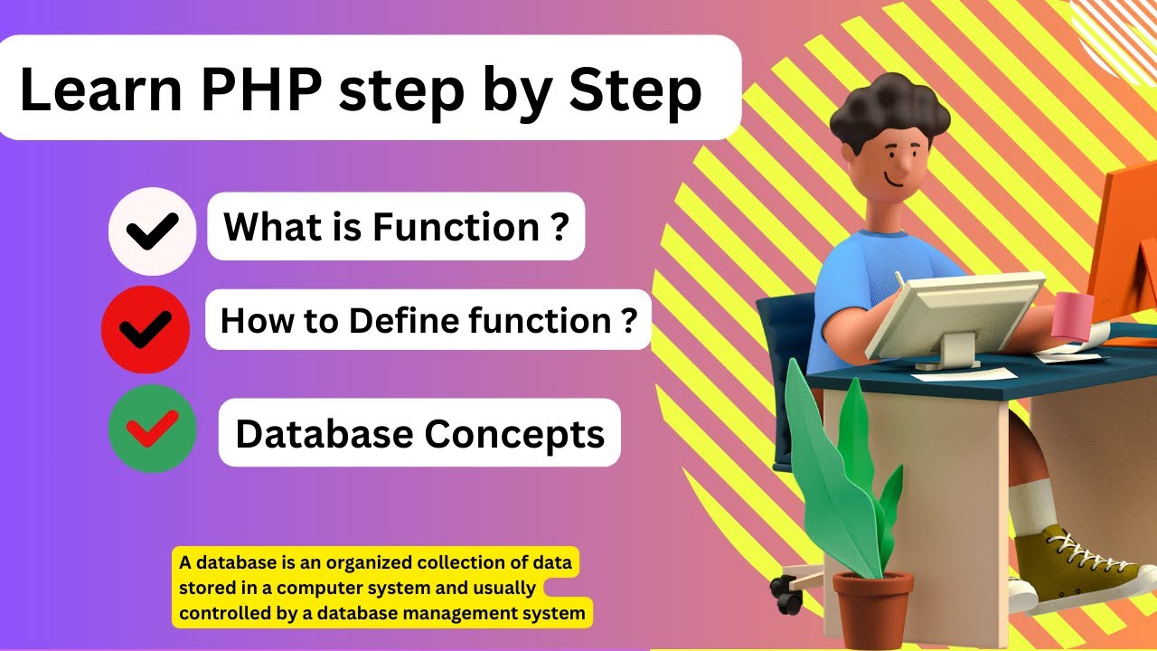 PHP Function and Database Basic Concepts - YouTube