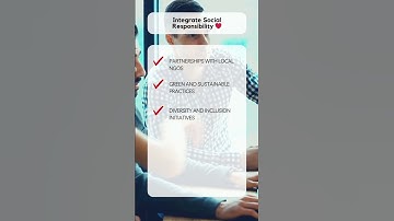 Top 5 strategies to integrate social responsibility into your business model #socialresponsibility