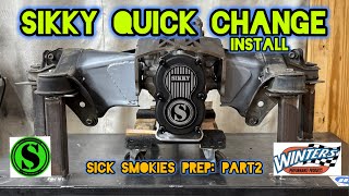 CUTTING UP THE MERCEDES TO FIT A 10" QUICK CHANGE! | Sick Smokies Part 2