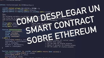 COMO CREAR TU PROPIA CRYPTO USANDO SMART CONTRACTS - ETHEREUM ERC20 TOKEN EN SOLIDITY