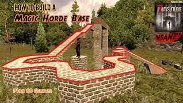 7 Days to Die Alpha 20 How To Build a Magic Floating Horde Base - Tips and tricks and Gameplay