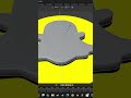 (SnapChat) Day 6 of modeling an app logo everyday until I get good at Blender