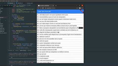 Displaying JSON output from an API call || Project || Flutter