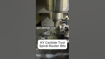 KY Carbide Making Spiral Router Bits #cncmilling