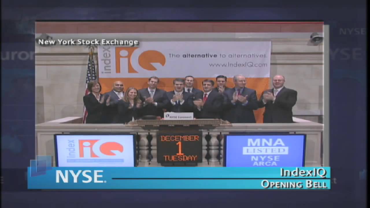 1 December 2009 INDEXIQ NYSE Euronext Opening Bell