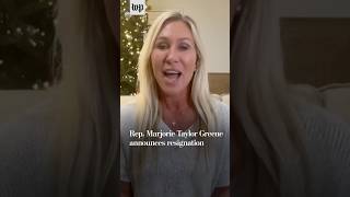 Rep. Marjorie Taylor Greene announces resignation