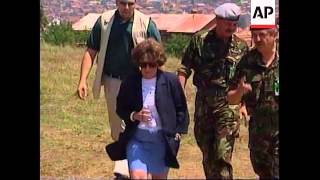 KOSOVO: ARRIVAL OF UN WAR CRIMES PROSECUTOR ARBOUR