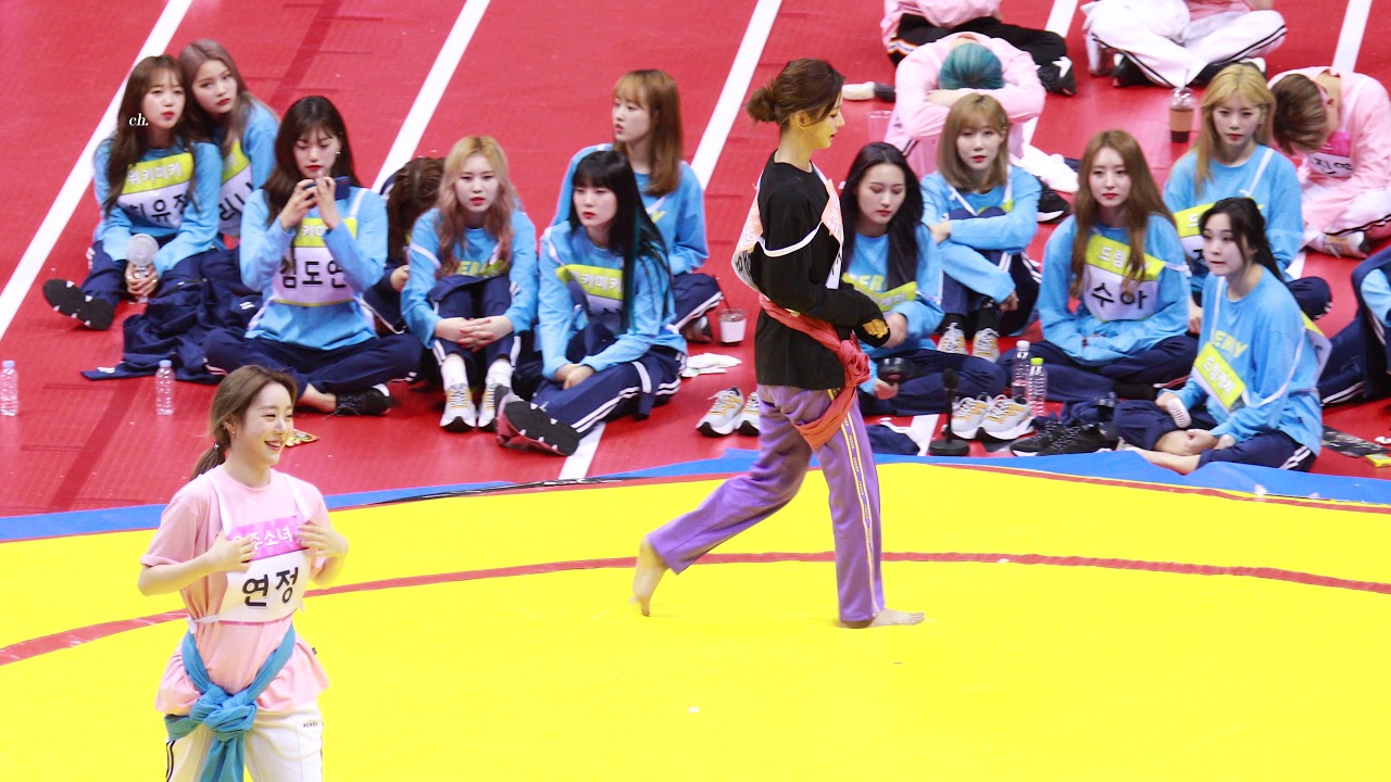 [4K] 190812 프로미스나인 이채영 씨름 직캠 (Fromis_9 Leechaeyoung fancam) @아육대