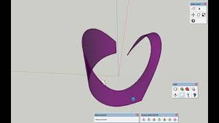 Modeling a ribbon structure in SketchUp