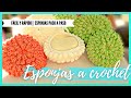 TUTORIAL CÓMO HACER   ESPONJAS DE BAÑO A CROCHET PASO A PASO FÁCIL Y RÁPIDO