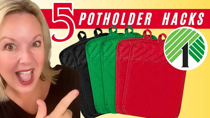 SAVE Money with these 5 Easy Hacks Using Dollar Tree Pot Holders as Christmas Gifts!
