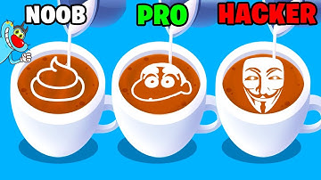 NOOB vs PRO vs HACKER vs God | In Coffee Shop 3D | With Oggy And Jack | Rock Indian Gamer |