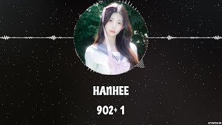 hanhee – 902+1[HAN+ROM+ENG]  LYRICS
