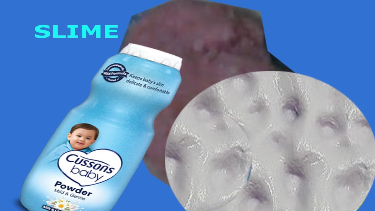 how to make slime with baby powder and lotion !! No glue, No borax