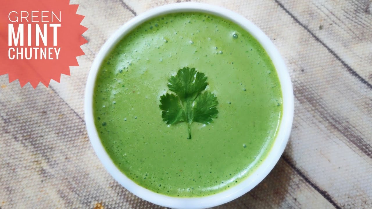 Green Mint Chutney / Mint Yogurt Chutney YouTube