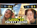 Two girls one dream  level 10 faceit grind
