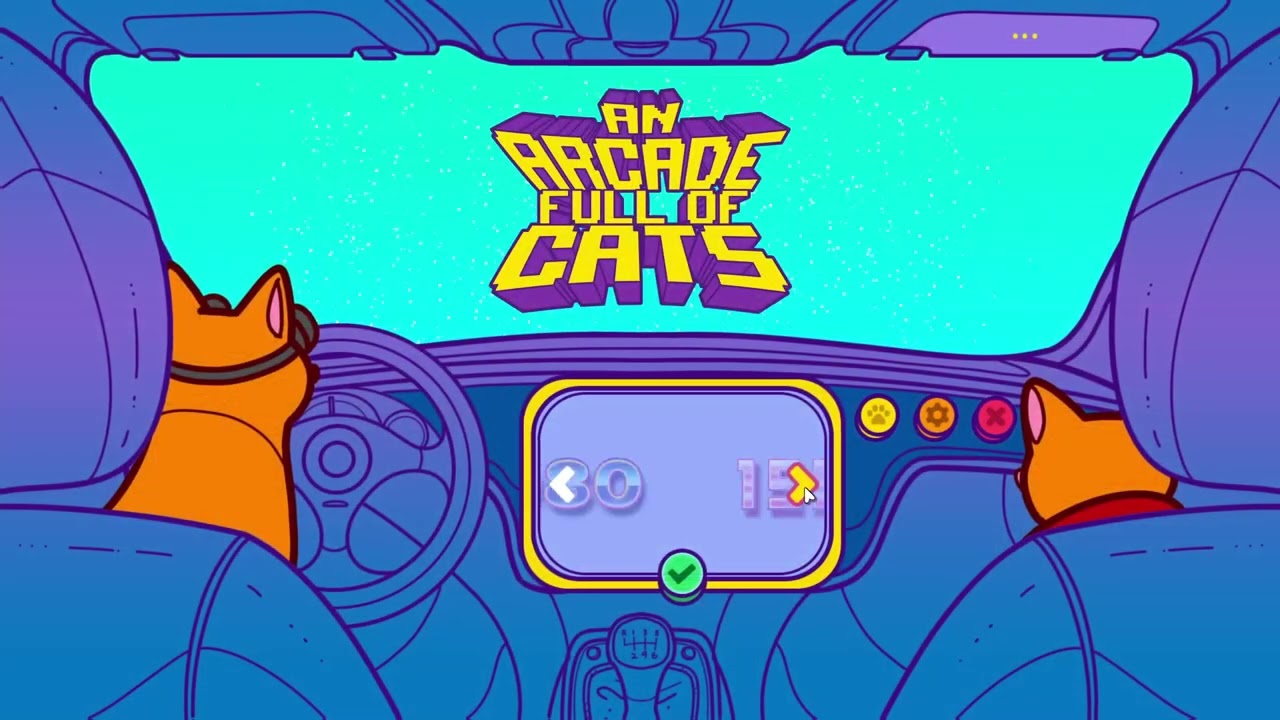 An Arcade Full of Cats | Find cats and enjoy synthwave tunes in