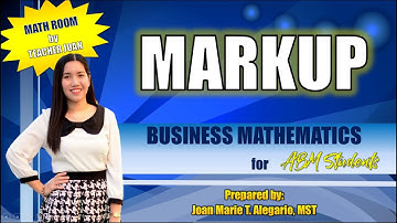 Markup | Business Mathematics