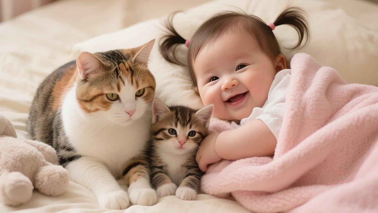 Adorable Cats Reaction When Living With Babies