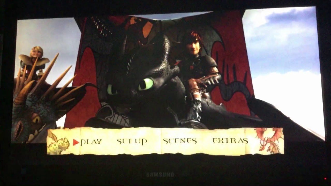 How To Train Your Dragon 2 2014 DVD Menu Walkthrough
