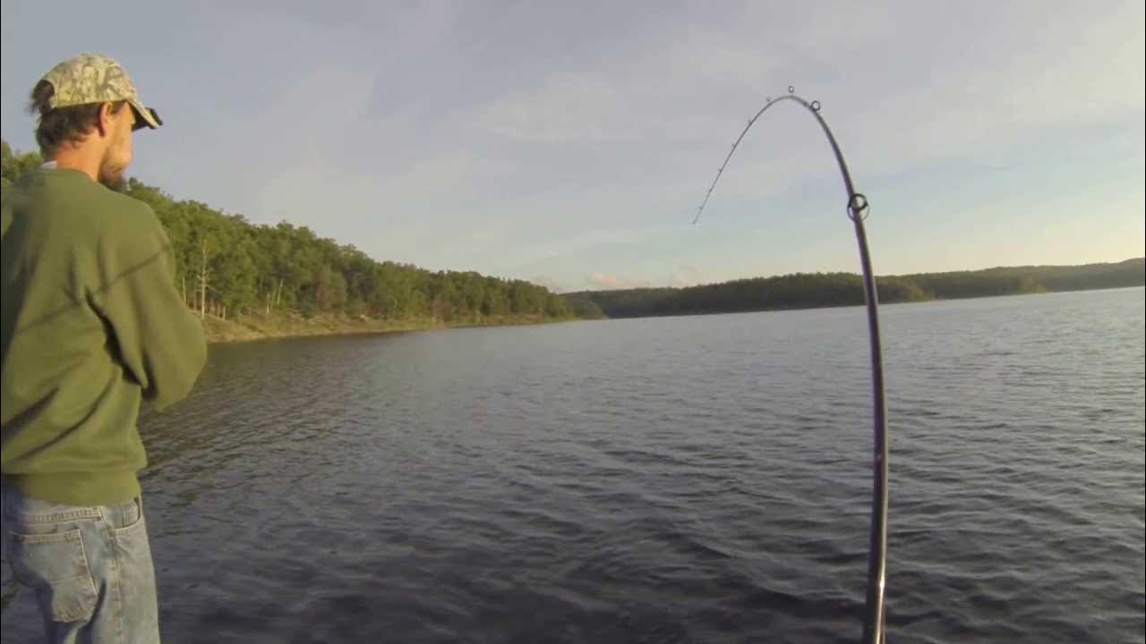 Lake Norfork Striper Fishing YouTube