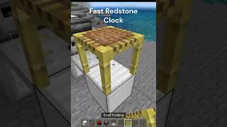 Annoyingly Loud but Fast Bedrock Redstone Clock in Minecraft