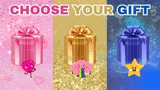 Choose Your Gift!  Sweets Edition! Pink, Gold, Blue! Are you the lucky one #chooseone #pink #purple