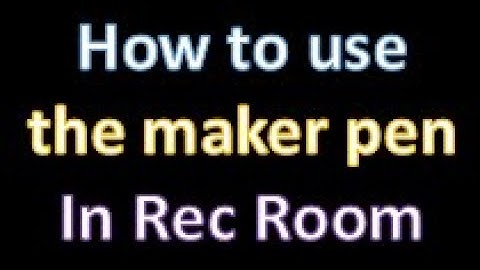 How to use the maker pen (Basics)