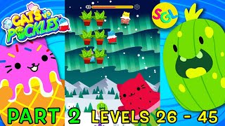 Cats vs Pickles Game App Levels 26-45 | Free Game App | SmilesGigglesLaughs iPhone iPad Gameplay screenshot 1