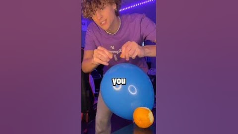 Why Orange Peel Pops Balloons!