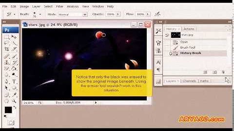 How to use the History Brush tool in PhotoShop, PhotoShop CS3