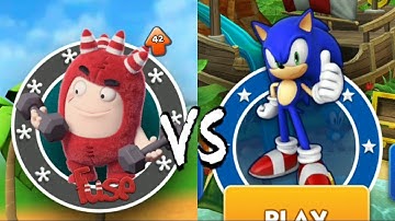 Oddbods Turbo Run Fuse vs Sonic Dash - Android, iOS Gameplay | Kick Tom