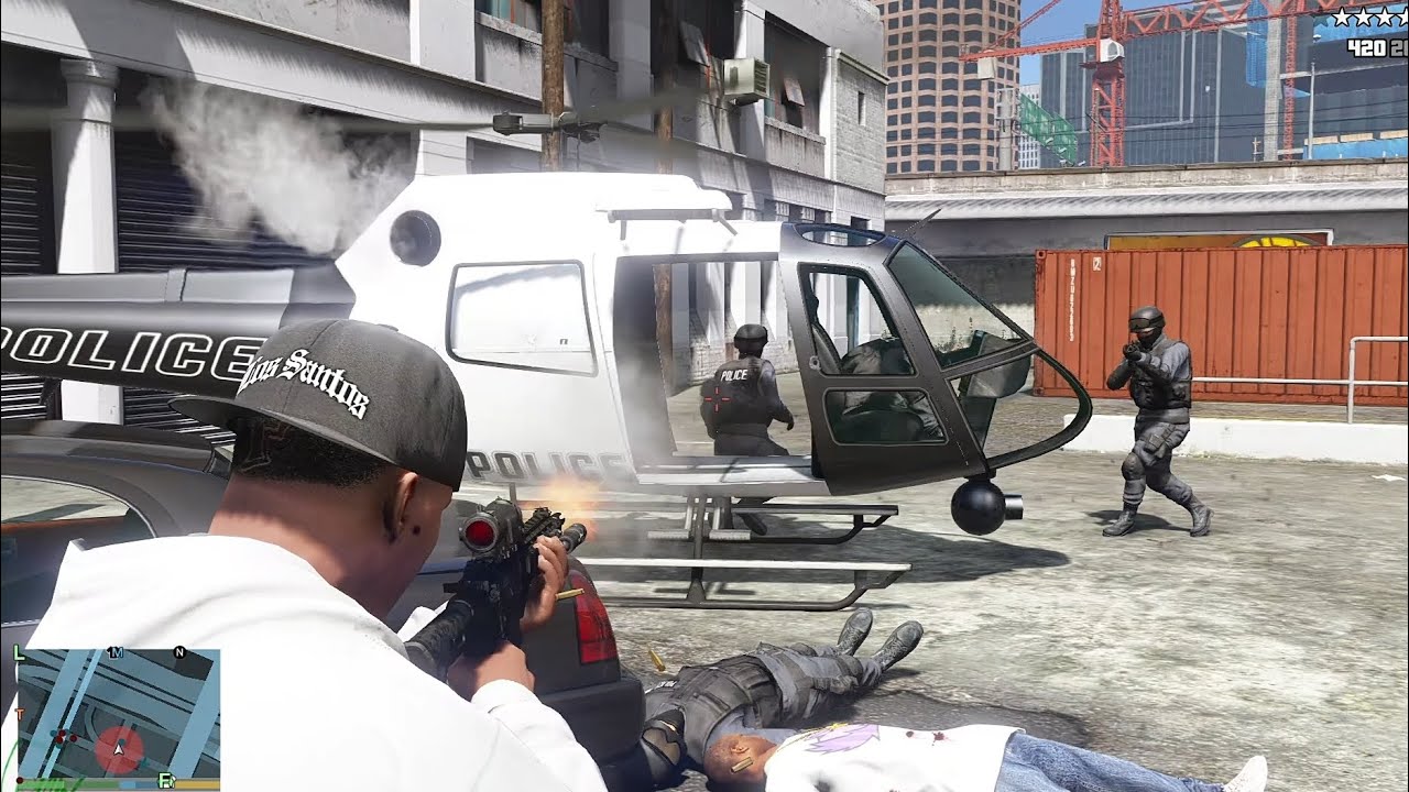 GTA 5 - Power St Assassination + Five Star Chase Escape - YouTube