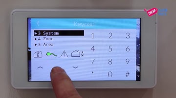 Programming a Bosch B810 receiver on a Bosch 3000 alarm panel using the 5" touch screen.