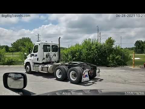 BigRigTravels Complete Trip in High Speed Time Lapse. Belvidere, IL - Alsip, IL - Lockbourne, OH