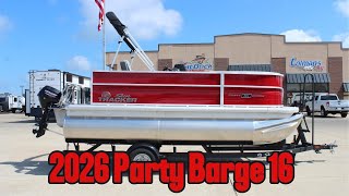 2026 Party Barge 16 DLX – Big Fun in a Compact Pontoon!