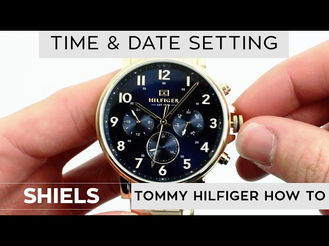 How To Change The Time On A Tommy Hilfiger Watch - YouTube