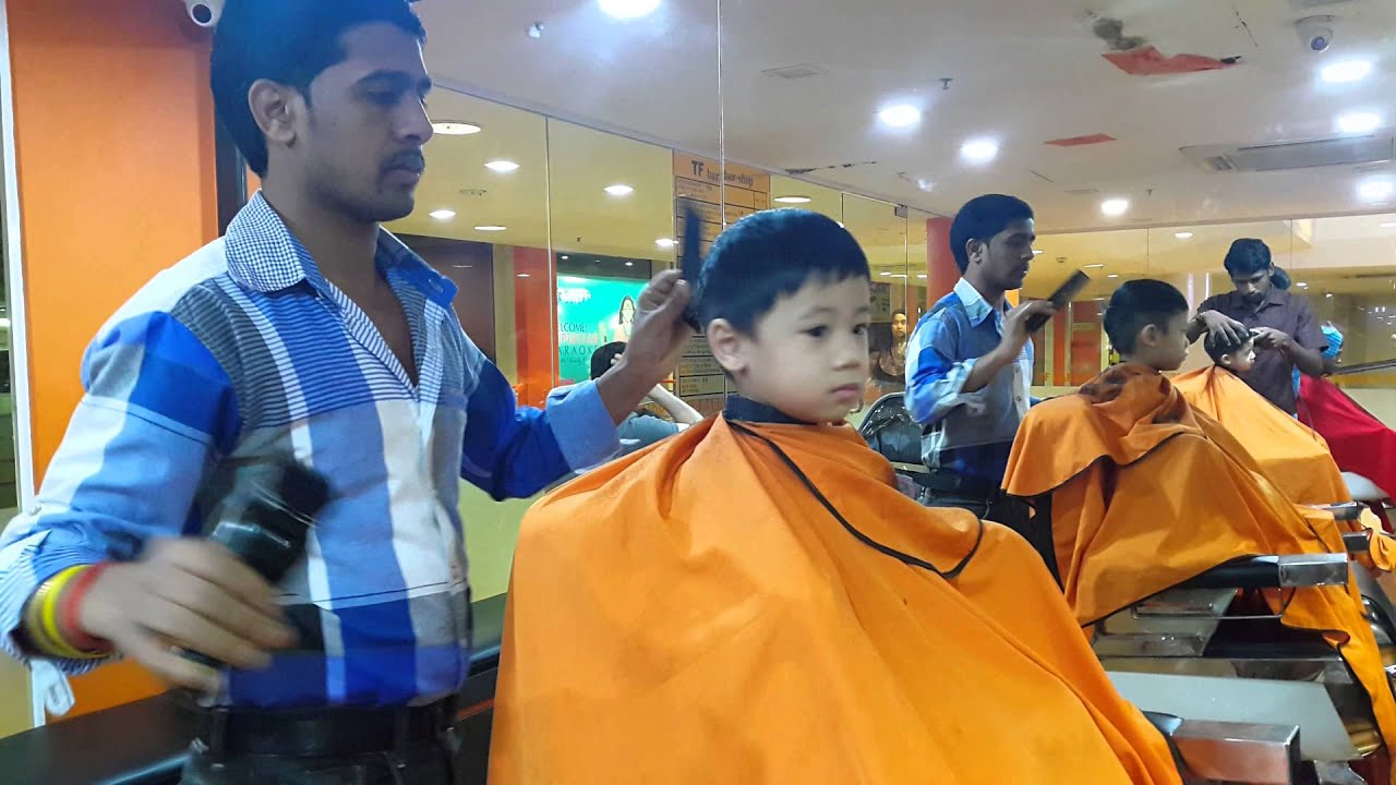  Tiga  Beradik Potong Rambut  YouTube