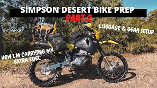 LUGGAGE SETUP & EXTRA FUEL CARRYING | SIMPSON DESERT | DRZ400E screenshot 5