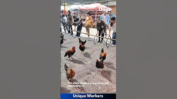 Catching chickens with hoops chicken game- The workers do their job perfectly || #machine #shorts