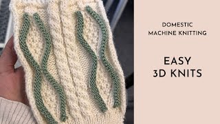 Machine Knitting - Easy 3D knits