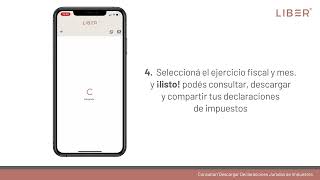 Tutorial Consultar y descargar Declaraciones juradas de impuestos en Liber App screenshot 5