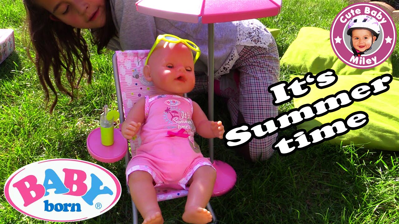 Baby Born Summertime Set Puppenausstattung Sommerset Kinderkanal Youtube