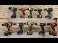 18V Hammer Drill Comparison [2022] - Brushless Makita, Dewalt, Milwaukee, Bosch, Metabo, Hikoki etc